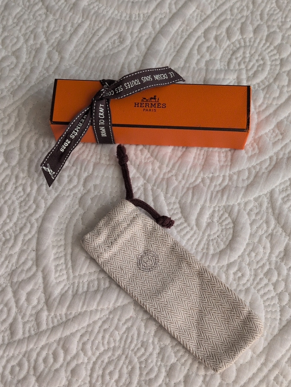 Hermes Authentic Accessory Box + Dust Pouch
